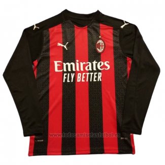 Camiseta AC Milan 1ª Equipacion Manga Larga 2020-2021