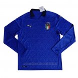 Camiseta Italia 1ª Equipacion Manga Larga 2020-2021