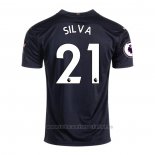 Camiseta Manchester City Jugador Silva 2ª Equipacion 2020-2021
