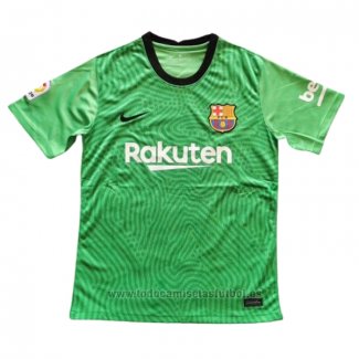 Camiseta Barcelona Portero 2020-2021 Verde Tailandia