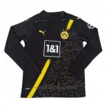 Camiseta Borussia Dortmund 2ª Equipacion Manga Larga 2020-2021