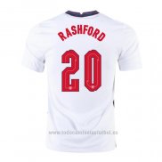 Camiseta Inglaterra Jugador Rashford 1ª Equipacion 2020-2021