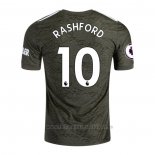 Camiseta Manchester United Jugador Rashford 2ª Equipacion 2020-2021