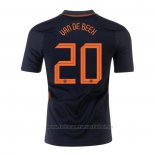 Camiseta Paises Bajos Jugador Van De Beek 2ª Equipacion 2020-2021