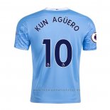 Camiseta Manchester City Jugador Kun Aguero 1ª Equipacion 2020-2021
