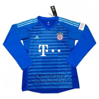 Camiseta Bayern Munich Portero Manga Larga 2018-2019 Azul
