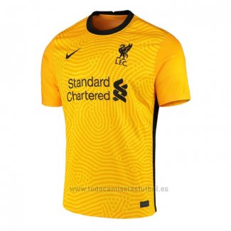Camiseta Liverpool Portero 2020-2021 Amarillo Tailandia
