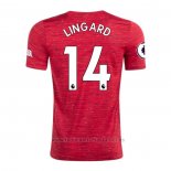 Camiseta Manchester United Jugador Lingard 1ª Equipacion 2020-2021