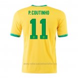 Camiseta Brasil Jugador P.Coutinho 1ª Equipacion 2020-2021