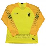 Camiseta Francia Portero Manga Larga 2018 Amarillo