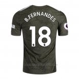 Camiseta Manchester United Jugador B.Fernandes 2ª Equipacion 2020-2021
