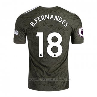 Camiseta Manchester United Jugador B.Fernandes 2ª Equipacion 2020-2021