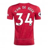 Camiseta Manchester United Jugador Van De Beek 1ª Equipacion 2020-2021